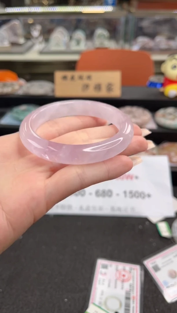 水晶手镯未镶嵌56圈口 8