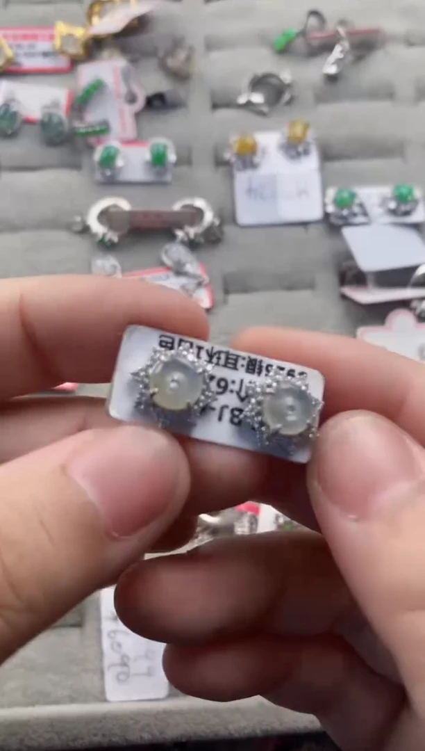 银S925镶嵌戒指翡翠999   9