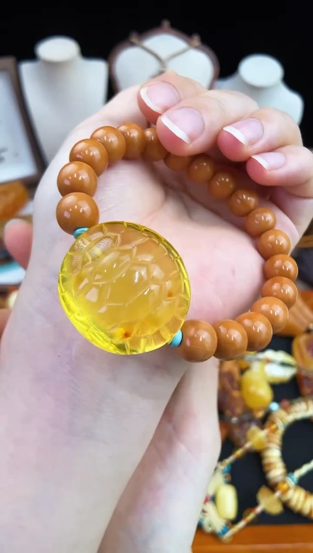 琥珀未镶嵌珠宝奇石柒月