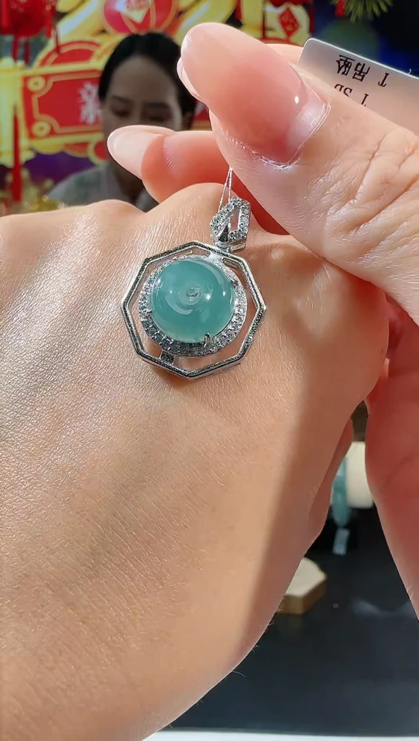 【闪购商品】翡翠吊坠(不含链)合金平安扣多样性发一