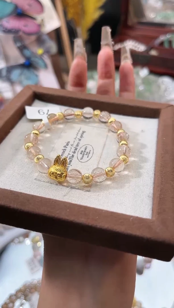 【闪购商品】水晶手链未镶嵌多样性发货颜色微差发其一