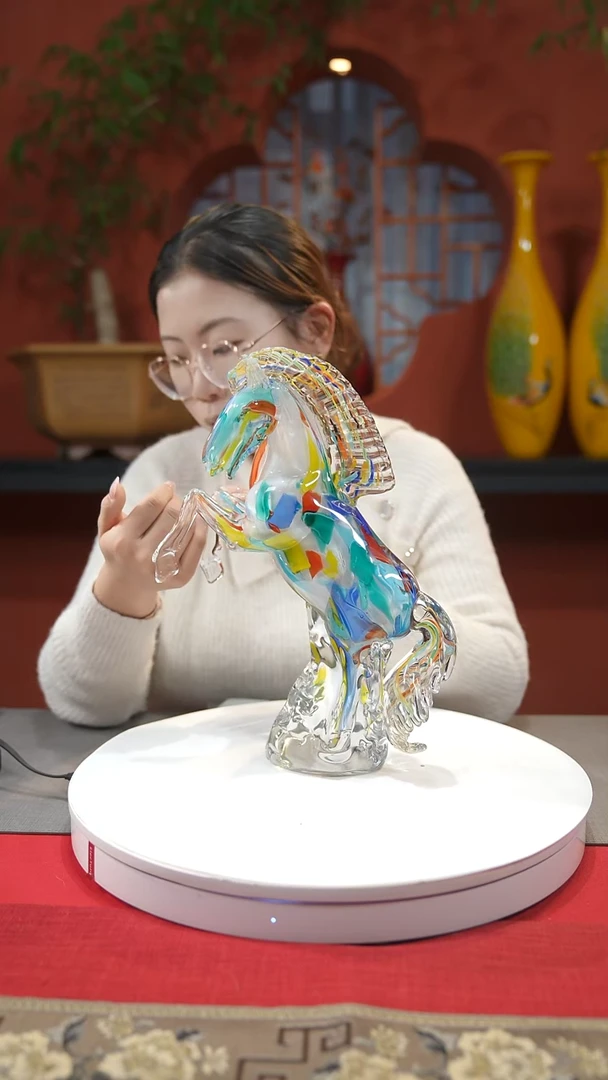 【闪购商品】琉璃手工艺品小彩马