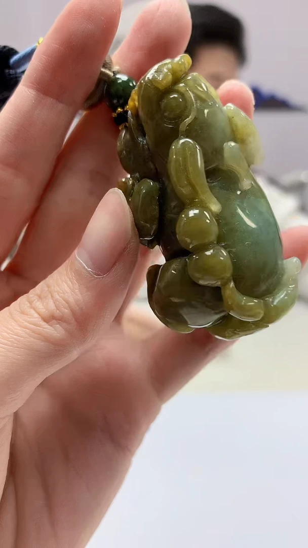 【闪购商品】定制翡翠未镶嵌4917zm-毛货挂件貔貅167