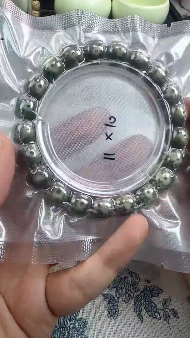 手串星月菩提61石玉料糯冰单圈11×10高透精工福利