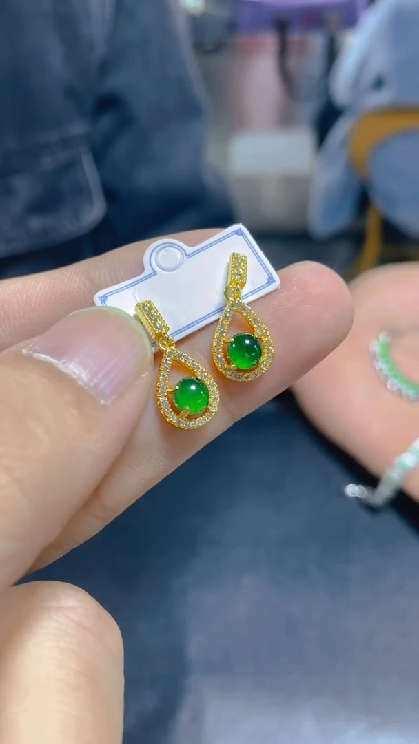 【闪购商品】翡翠耳饰未镶嵌0716196053多样性发一