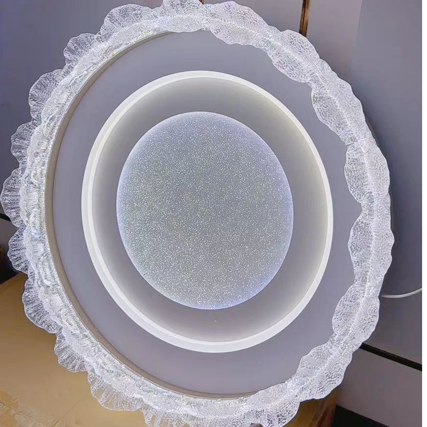 2025新款 百财卧室吸顶灯 卧室星空烟雾板离线语音卧室灯