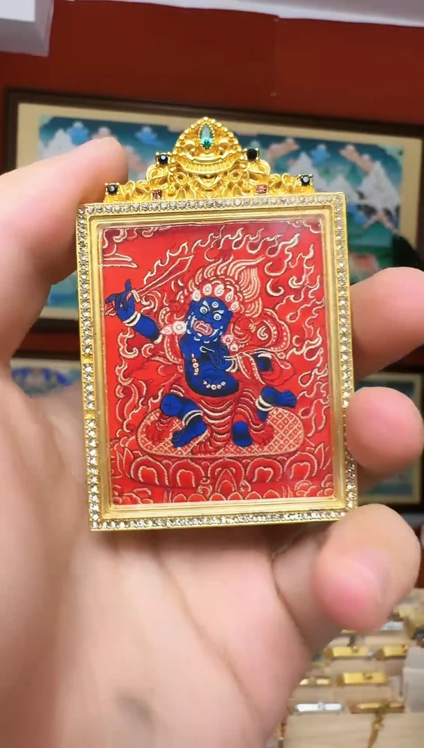 吊坠不动-热贡纯手绘娜娜