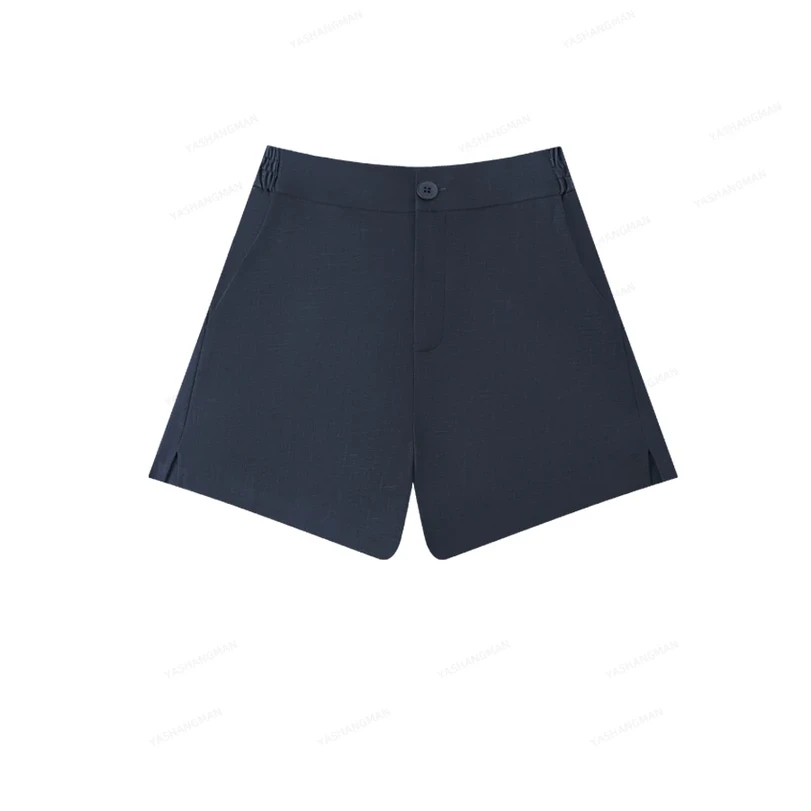 【亚麻短裤】夏季亚麻百搭纯色A字显瘦短裤