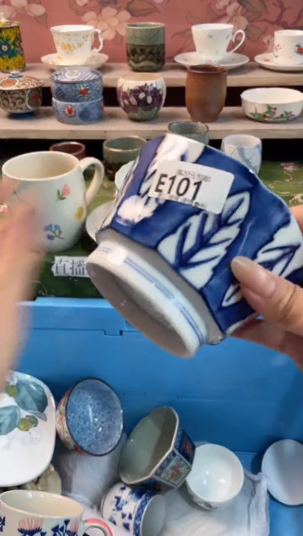 瓷片牛*瓷器瓷器E101