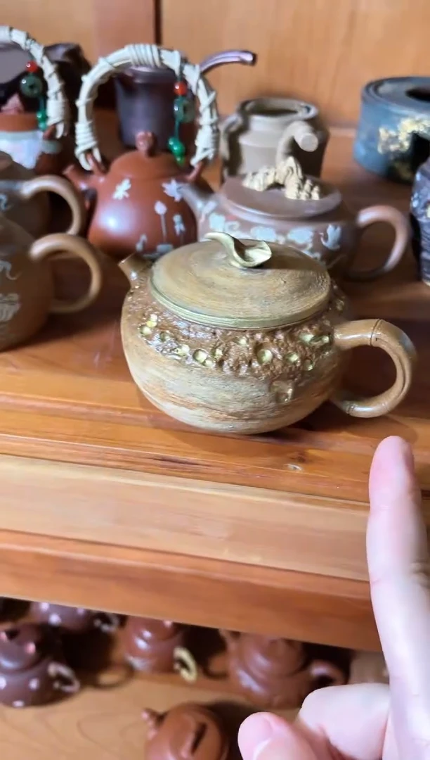 【闪购商品】紫砂茶壶柴烧描金壶壶