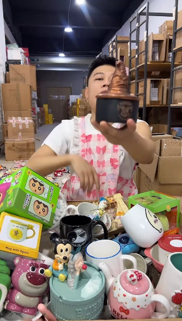 瓷片分院帽首饰盒