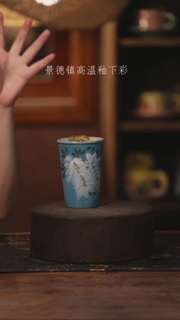 陶瓷景德镇高温釉下手绘陶瓷389