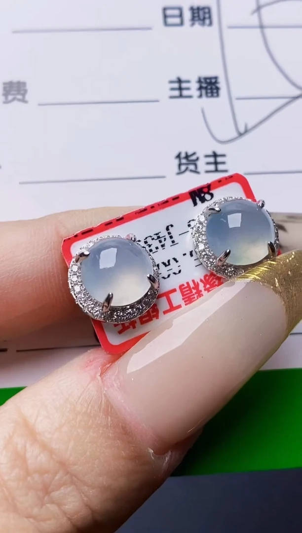 银S925镶嵌戒指翡翠6714