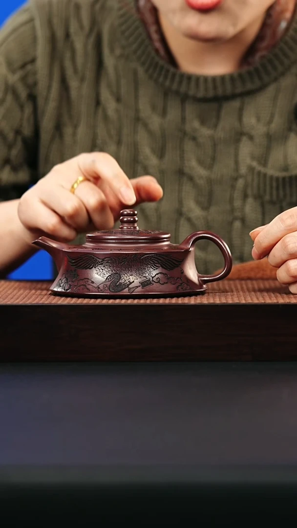 紫砂茶宠宜兴紫砂 明式桑盘