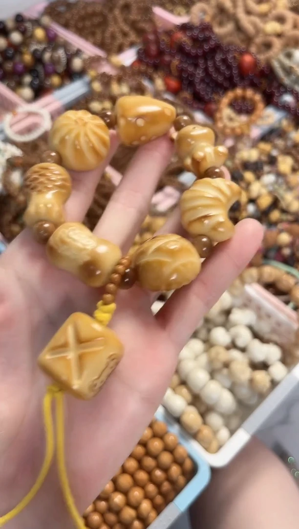 菩提根/象牙果手串象牙果全家福手串