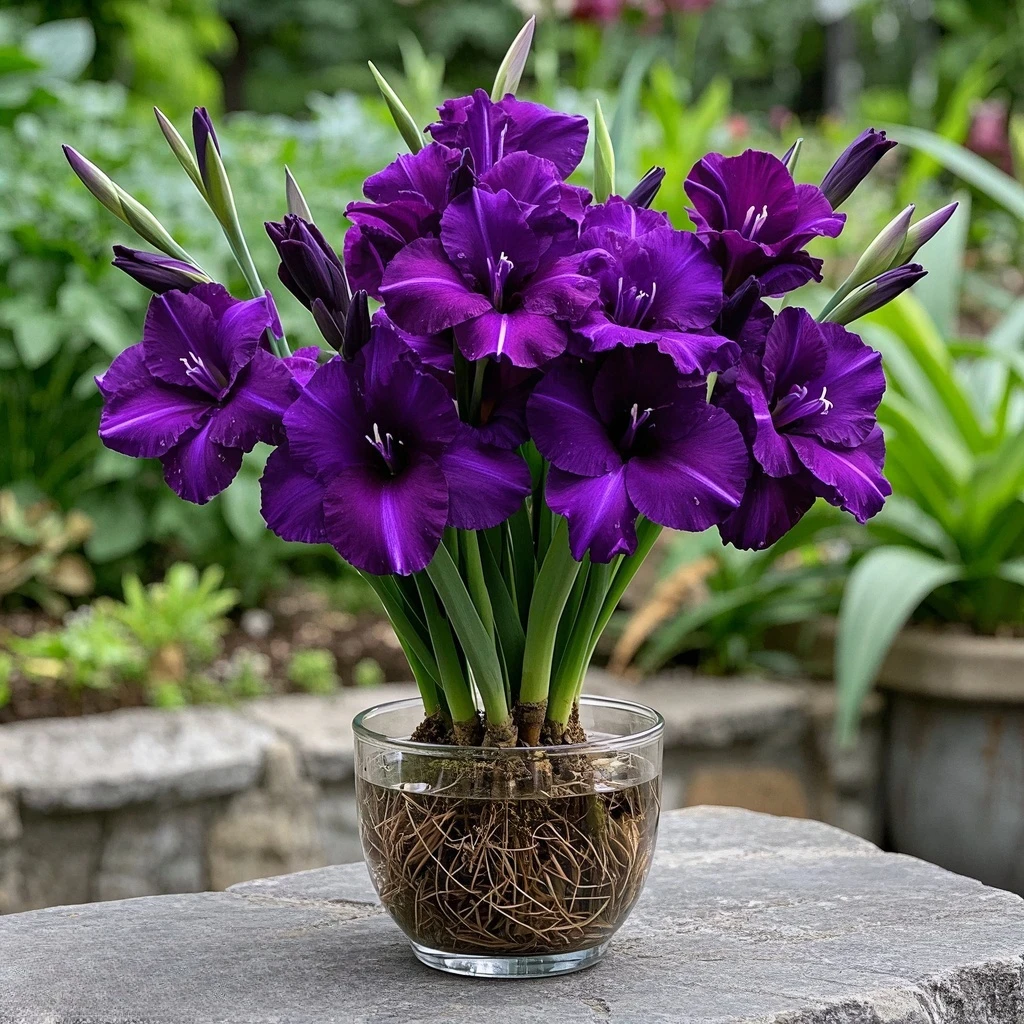 水培款进口剑兰绿植唐菖蒲种球多年生花卉盆栽易活耐热花期长剑兰