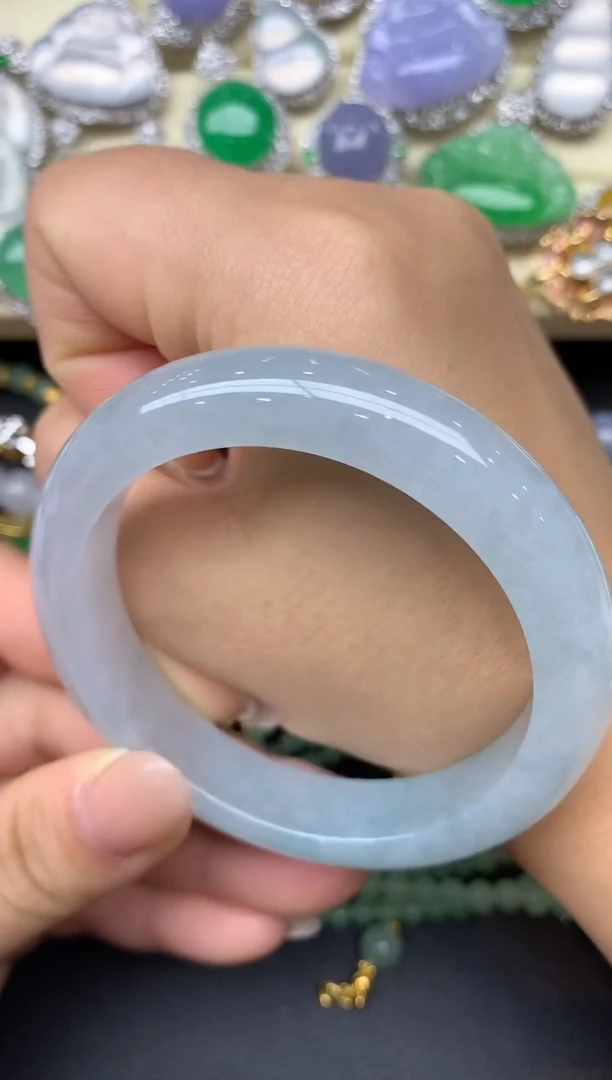 翡翠手镯未镶嵌224-雪姐翡翠天天见