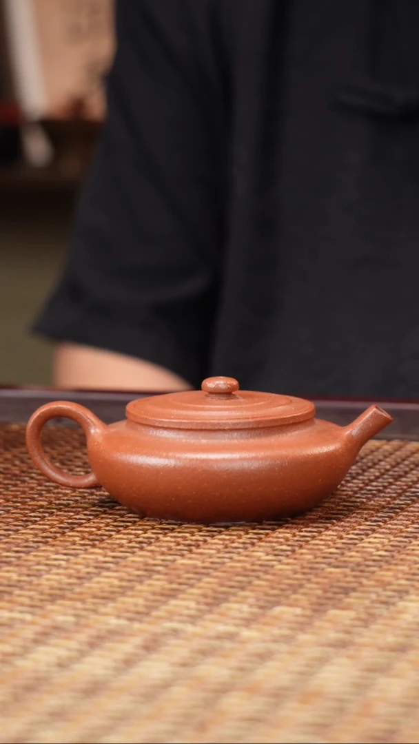 茶壶紫砂汀禾紫砂降坡虚扁