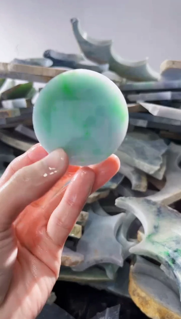 裸石翡翠缅甸翡翠A货文8537