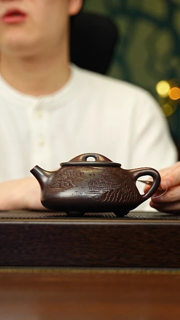 茶壶紫砂宜兴原矿 手工 紫砂壶容量320CC