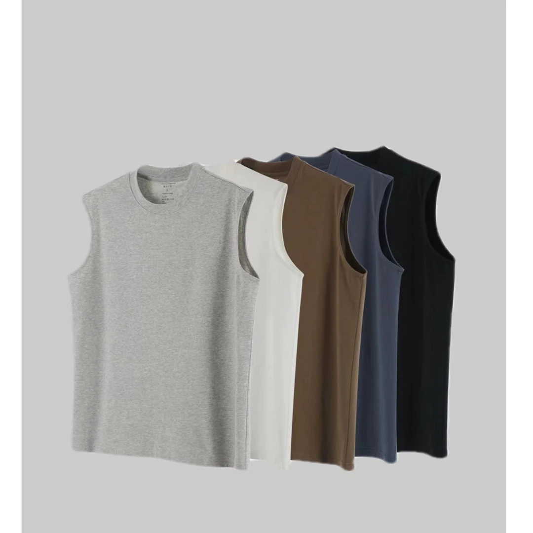 603必入背心索罗娜长绒棉混纺260g凉感运动短袖无袖T