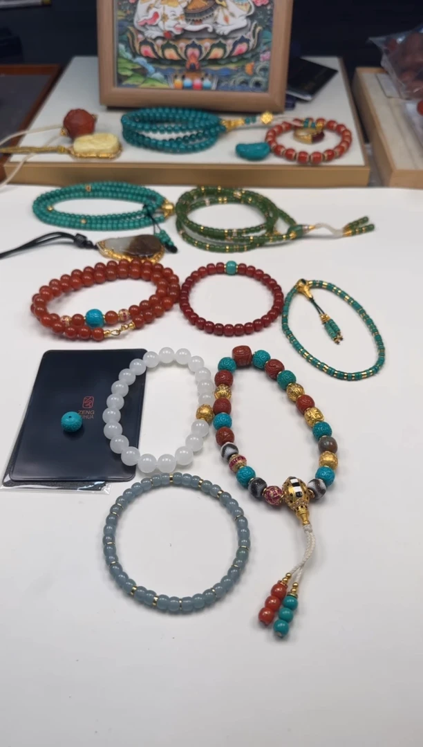 绿松石未镶嵌配饰配饰清***～手串手串