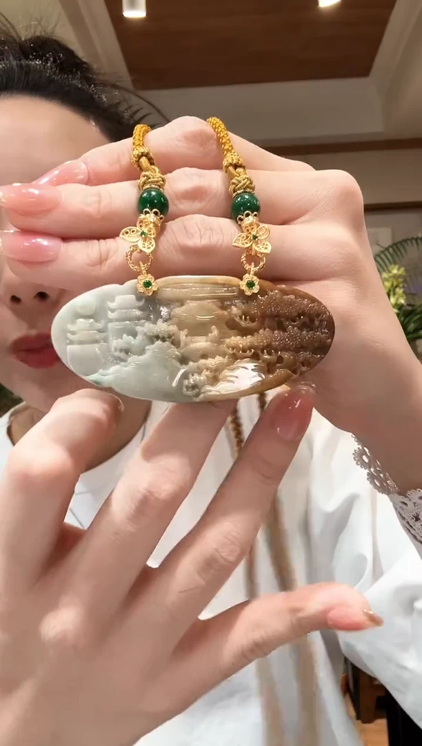 【闪购商品】翡翠颈饰未镶嵌国风