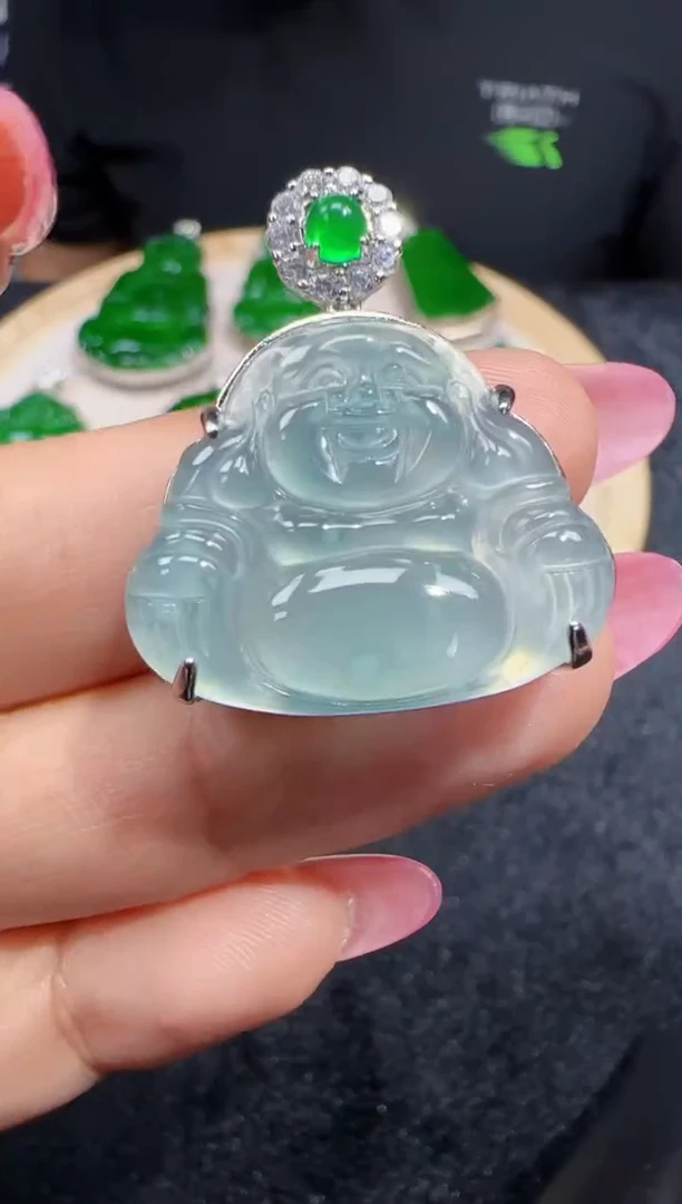 定制翡翠未镶嵌翡翠吊坠21