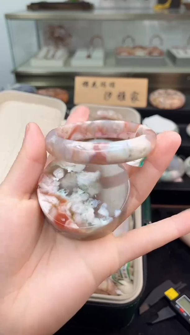未镶嵌手镯石英质玉58圈口（赠品镯心）S9807
