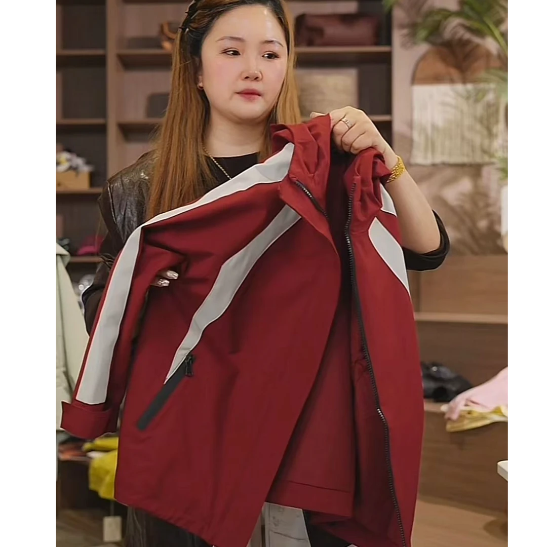 503320《红》优选韩版儿童时尚春款休闲冲锋衣潮流外套