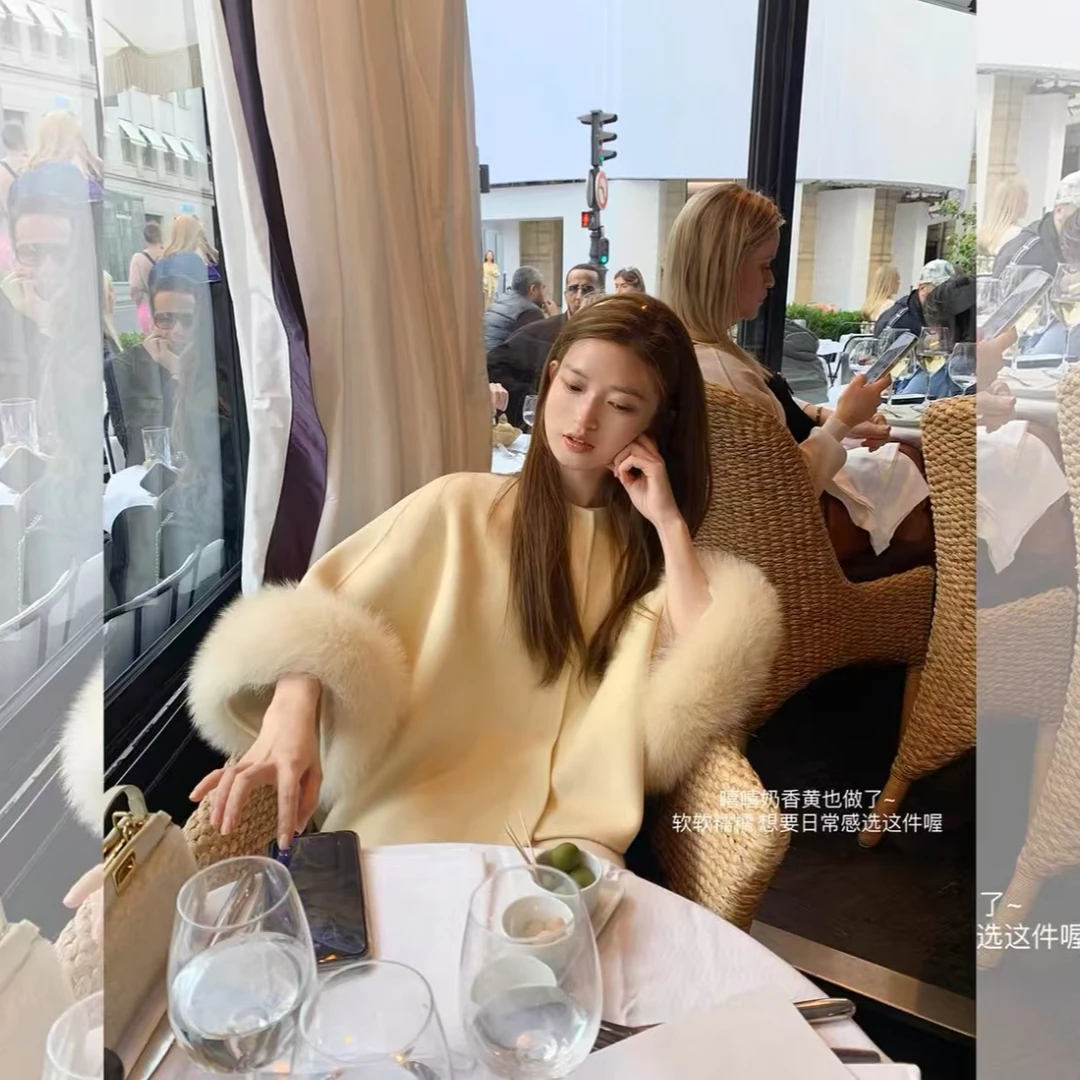 【奶呼呼的黄-斗篷】高端定制大衣