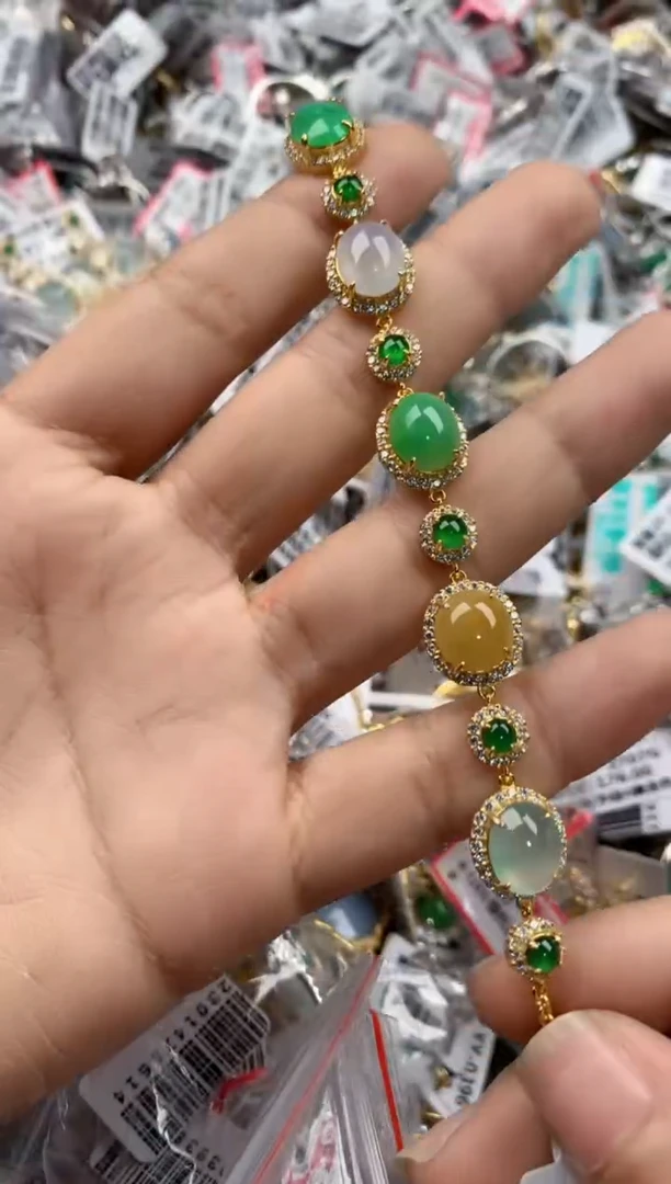 银S925镶嵌戒指翡翠333----10