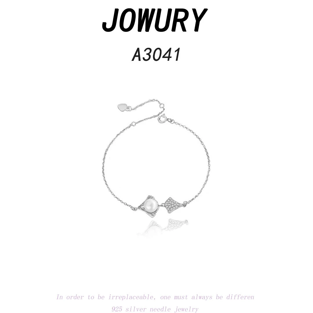 Jowury 925银手链 A3041乔薇瑞【一贝子】轻奢 气质 时尚