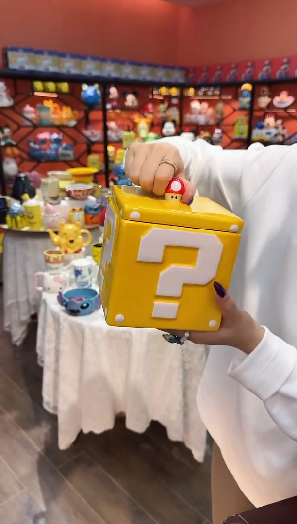 瓷片@@问号陶瓷储物收纳罐