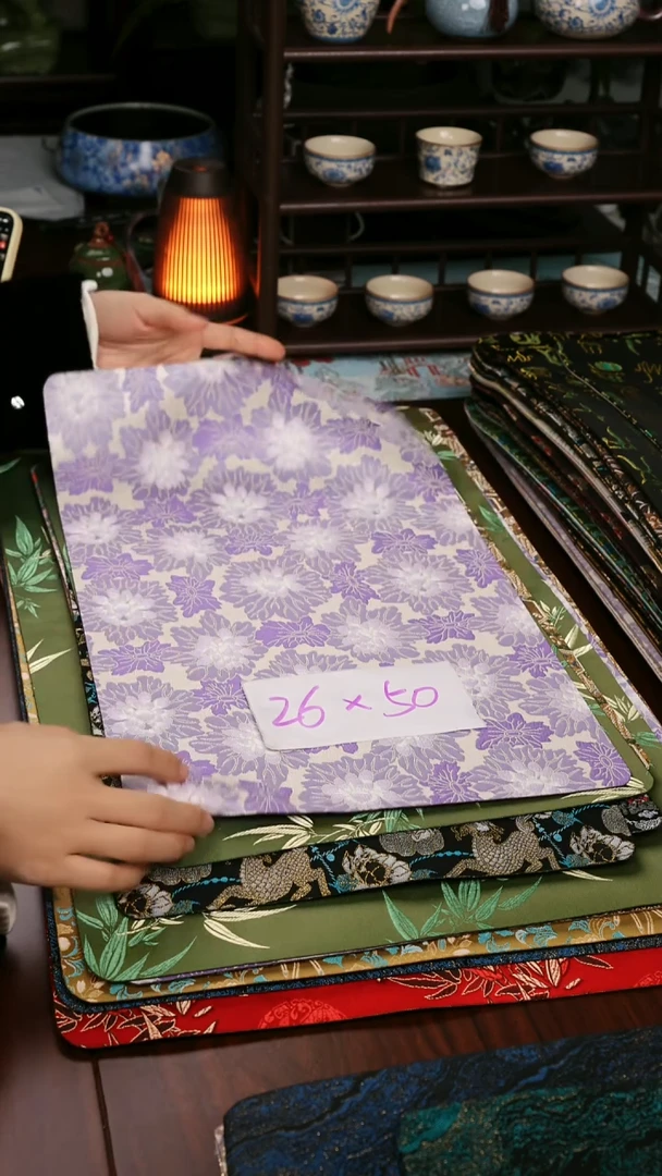 【花间绮梦单面】中国风干泡织锦茶席26*50