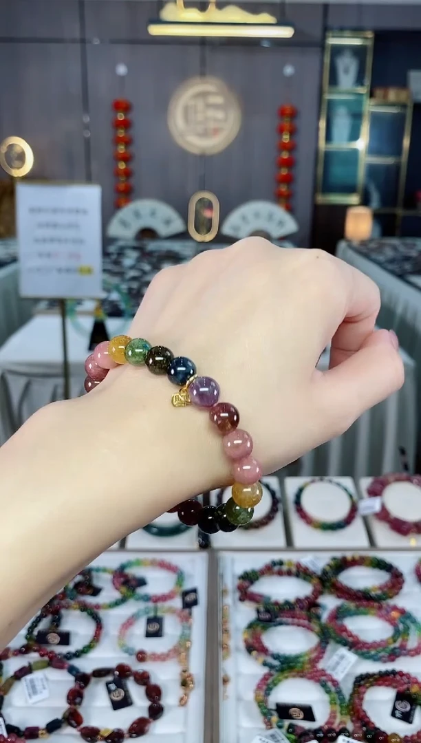 碧玺单圈手串8mm+未镶嵌碧玺（多样性发一条）hon