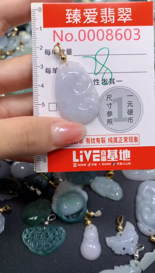 吊坠(不含链)未镶嵌翡翠8603