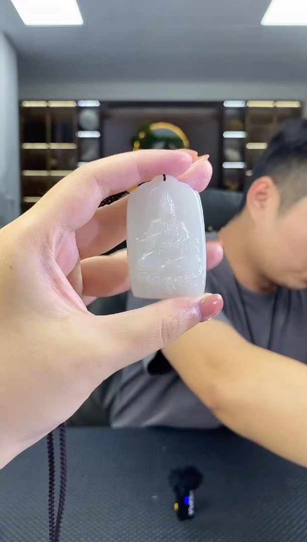 颈饰未镶嵌和田玉观音吊坠清货4