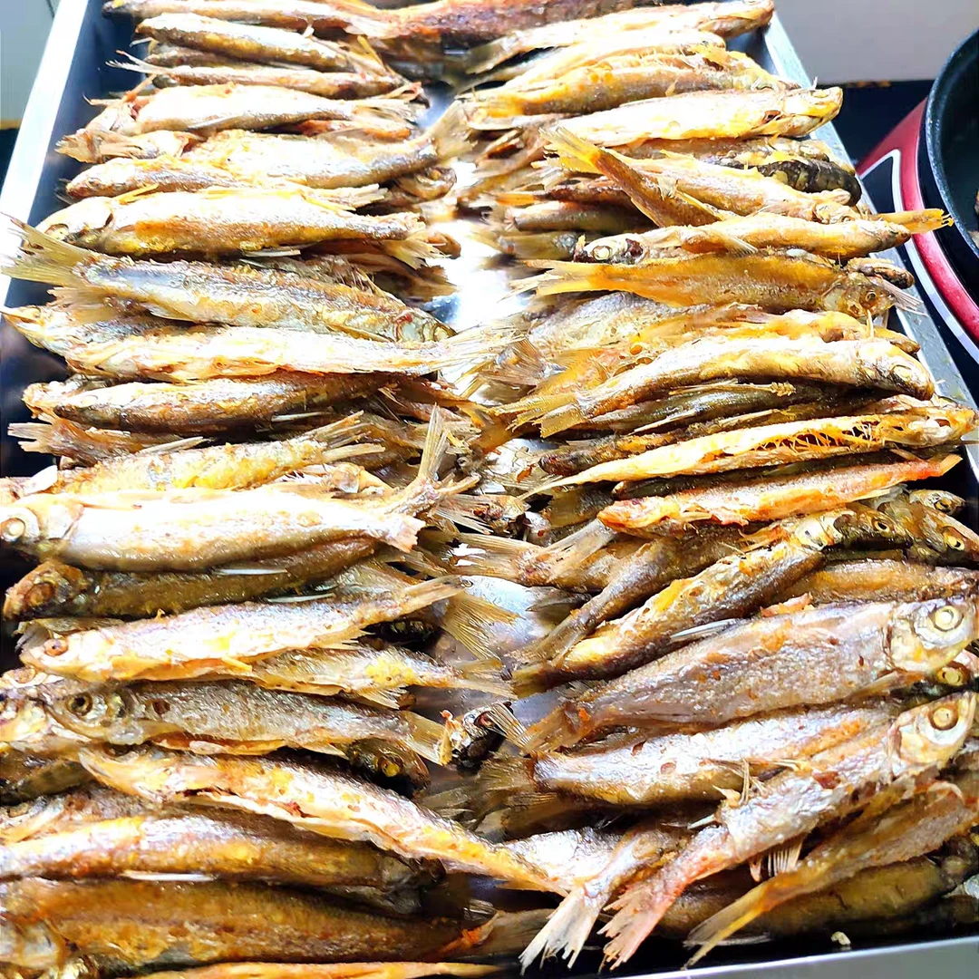 小河鱼河南信阳新县特产纯野生淡水小河鱼煎好发海燕特产出售