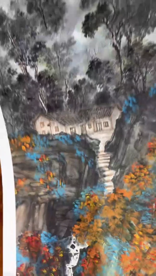 【闪购商品】国画孙桂国老师字画，带亲笔合影证书19-59