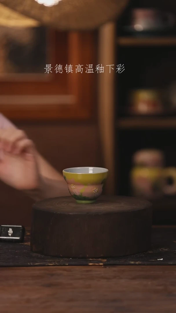 陶瓷景德镇高温釉下手绘陶瓷447