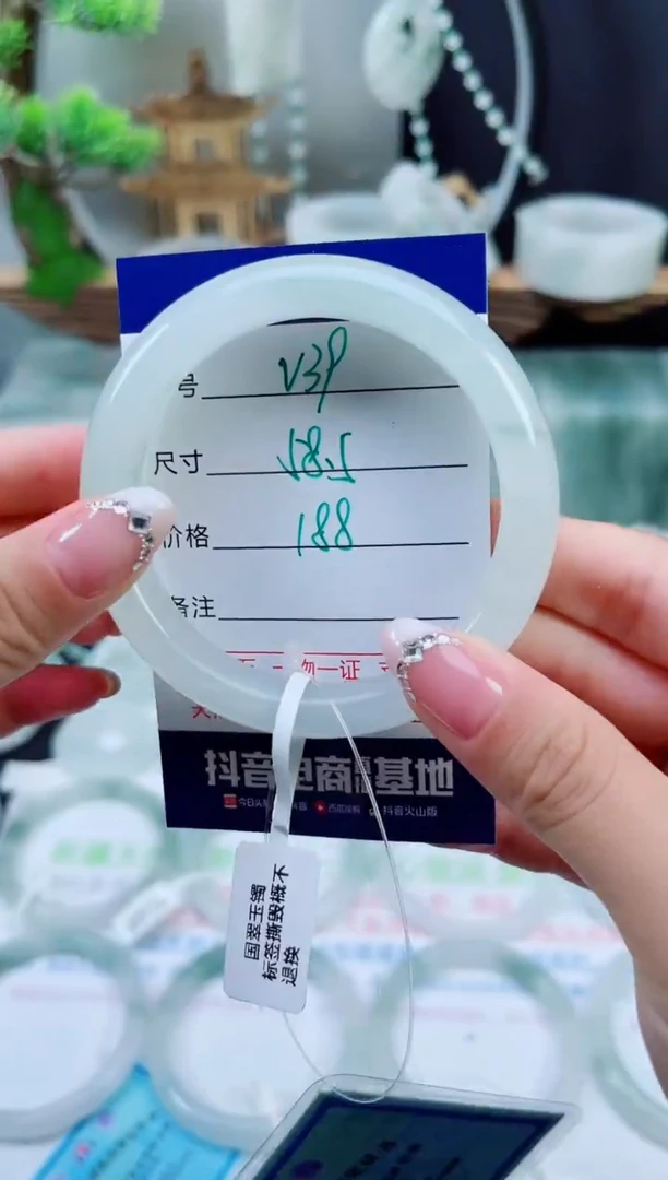 未镶嵌手镯石英质玉（天山翠）39