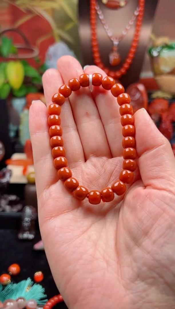 未镶嵌手链南红玛瑙手串（定向李拜天）