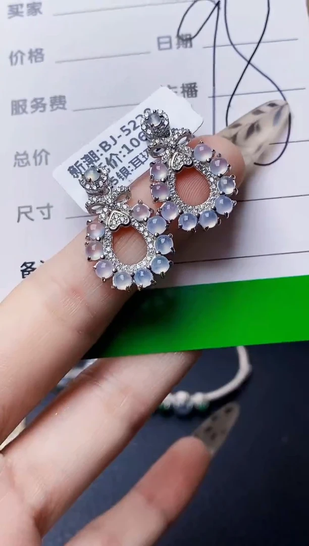 银S925镶嵌戒指翡翠乖*?2222