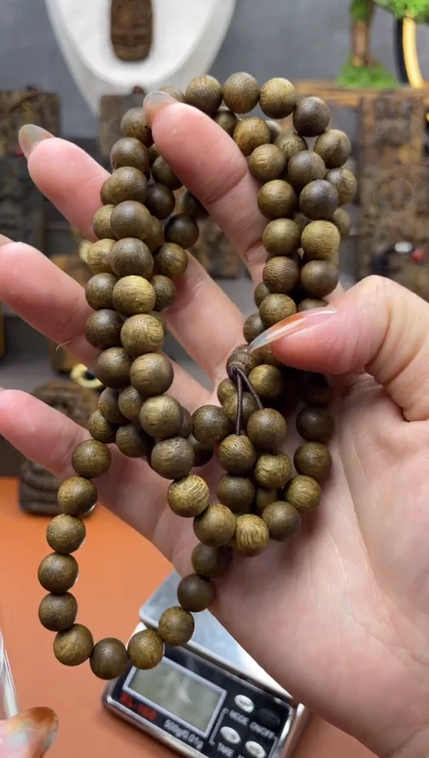 木木雕款芽庄108颗+0.8cm送养香瓶