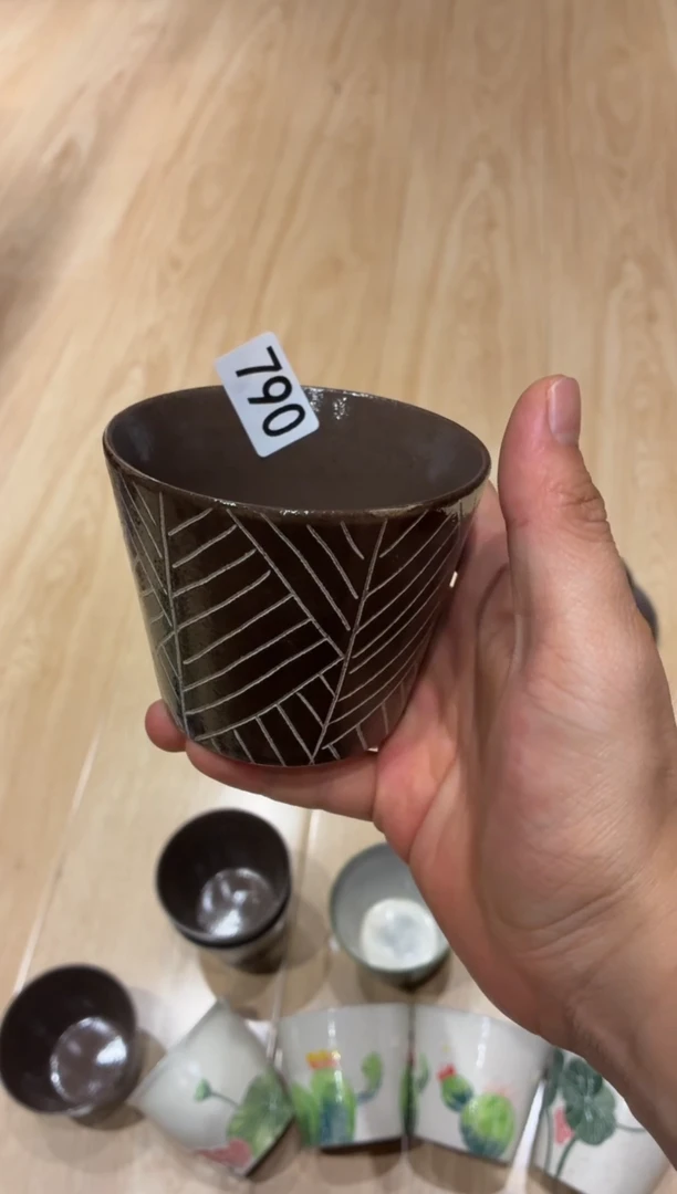 瓷片E*a790手工手绘马克杯1个