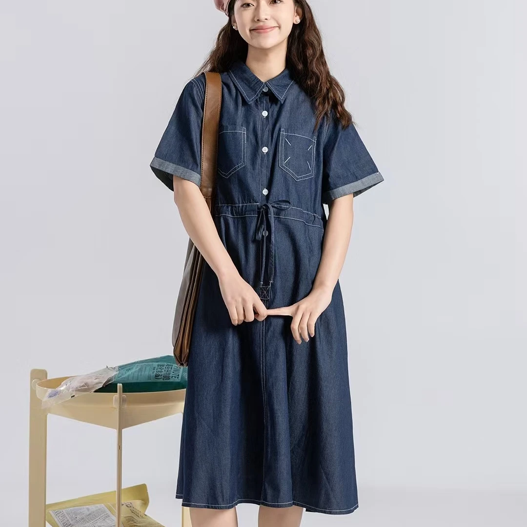 27229高端专享夏季天花板连衣裙蓝色（B）