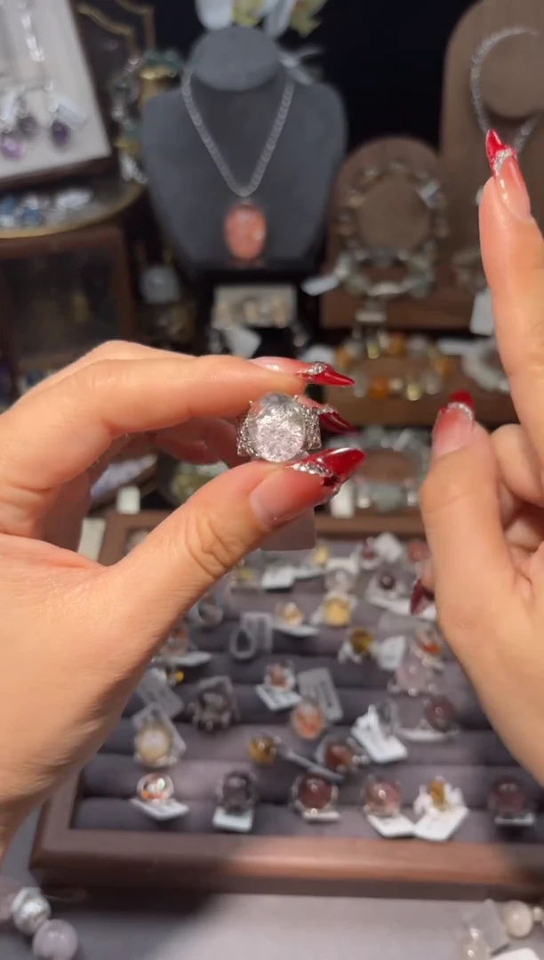 【闪购商品】水晶手链银S925镶嵌戒指