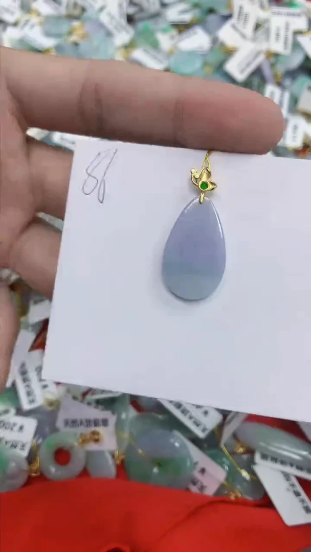 颈饰未镶嵌翡翠天然缅甸翡翠A货