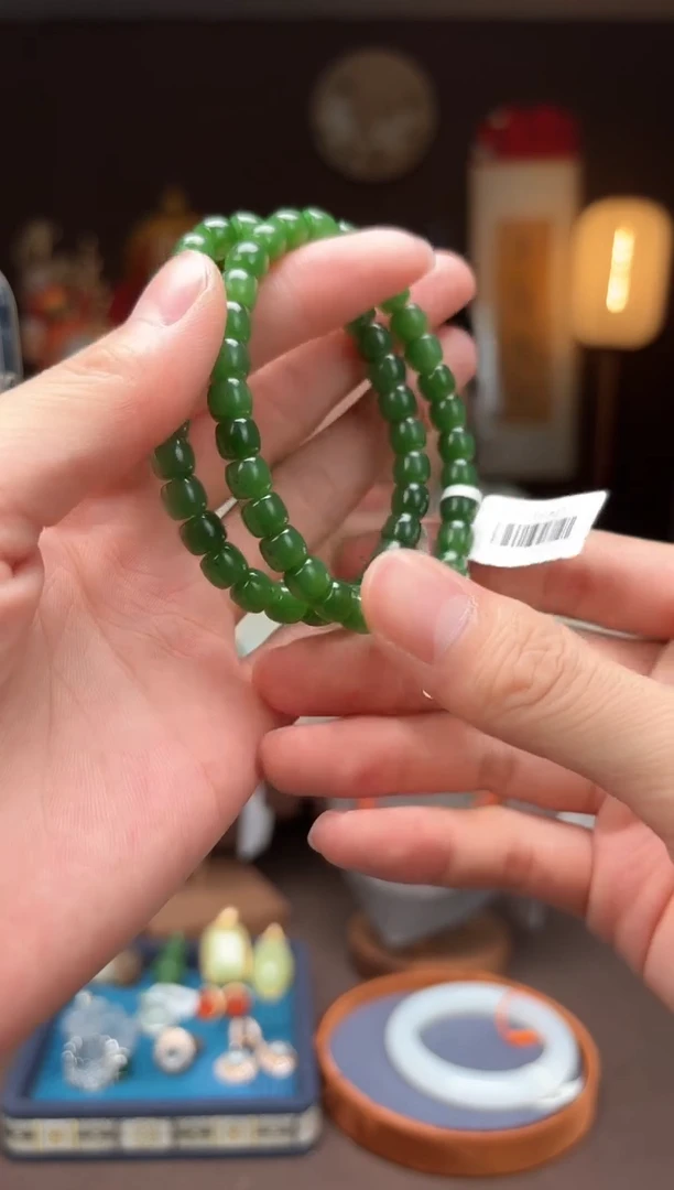 【闪购商品】和田玉AB3【碧玉手串多样性发其一】未镶嵌-